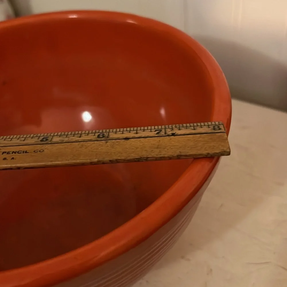 Bauer 12 orange mixing bowl